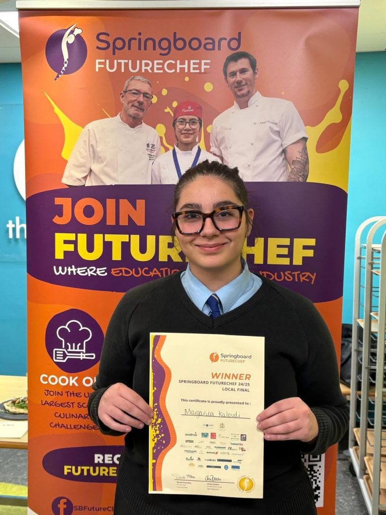 An award winning chef student Hospitality and catering at Bishop Perowne