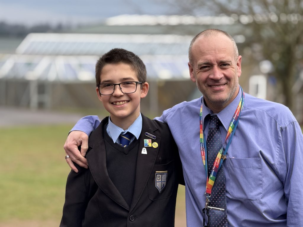 French teacher with Bishop Perowne student