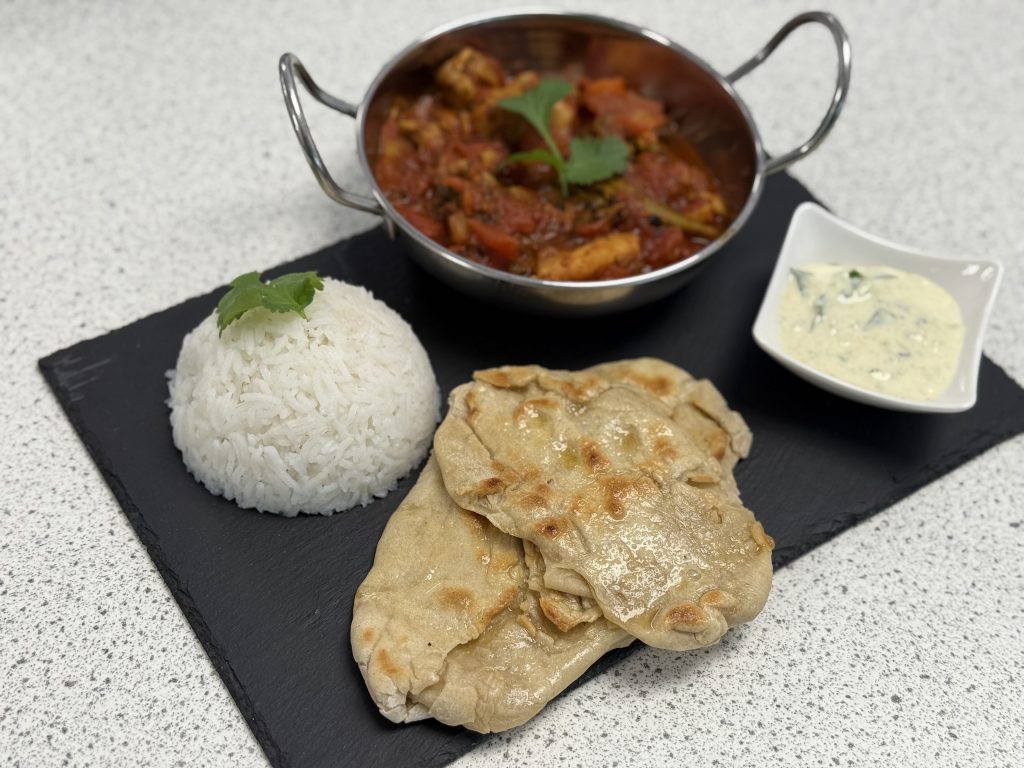 An Indian dish Hospitality and catering at Bishop Perowne
